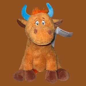 NWT Dr. Seuss Mr. Brown Can Moo! Can You? Cow Plush Stuffed 15”